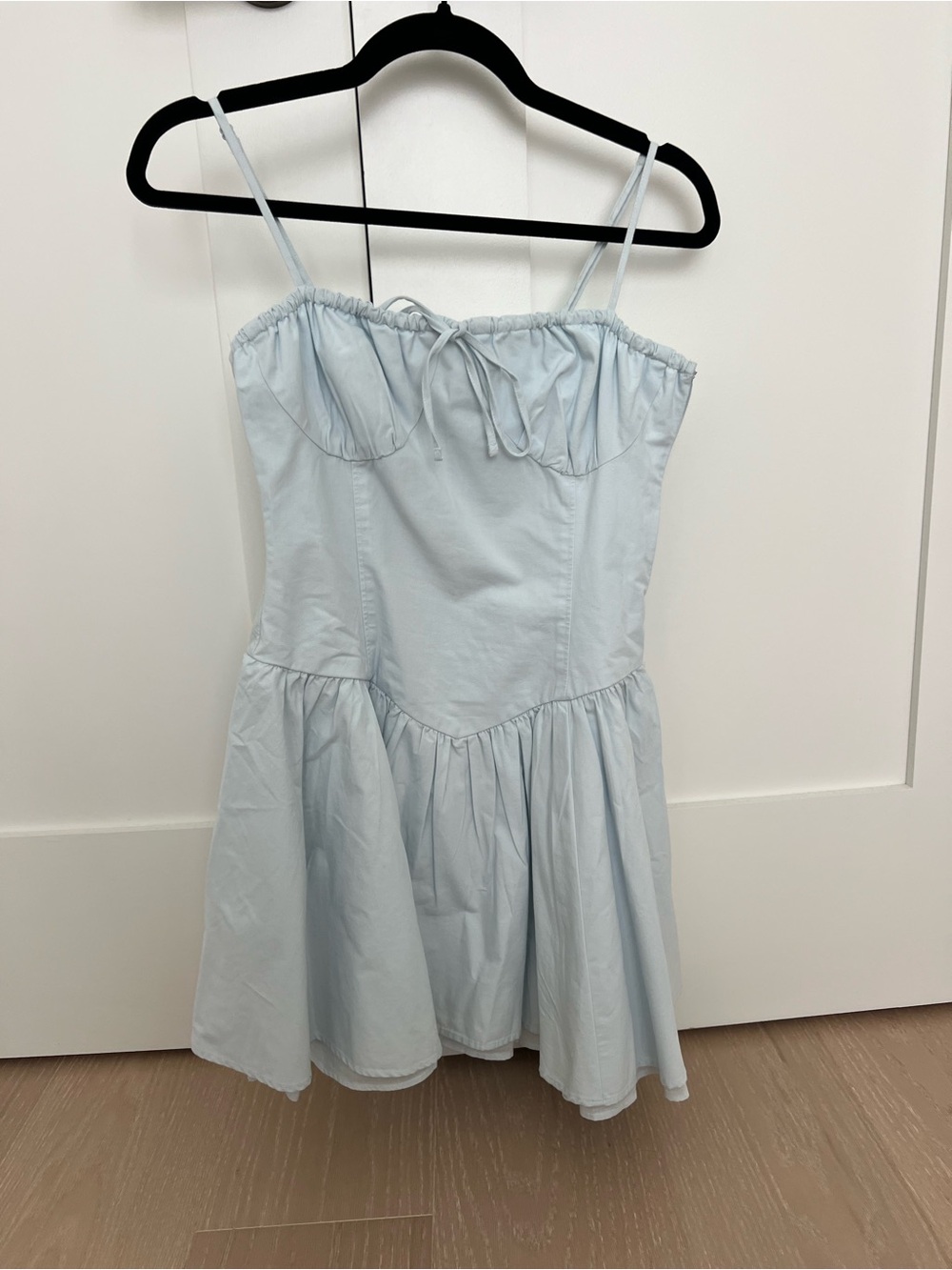 Light Blue Corset Mini Dress